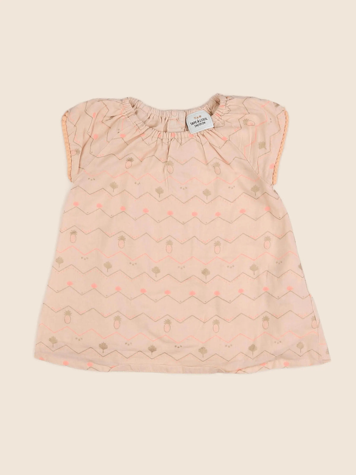 Tape à l'oeil - robe rose - 3 mois