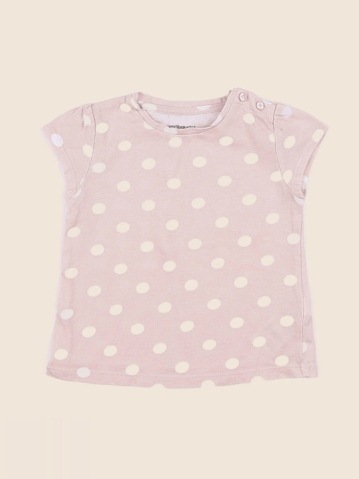 Vertbaudet - tee-shirt rose - 9 mois