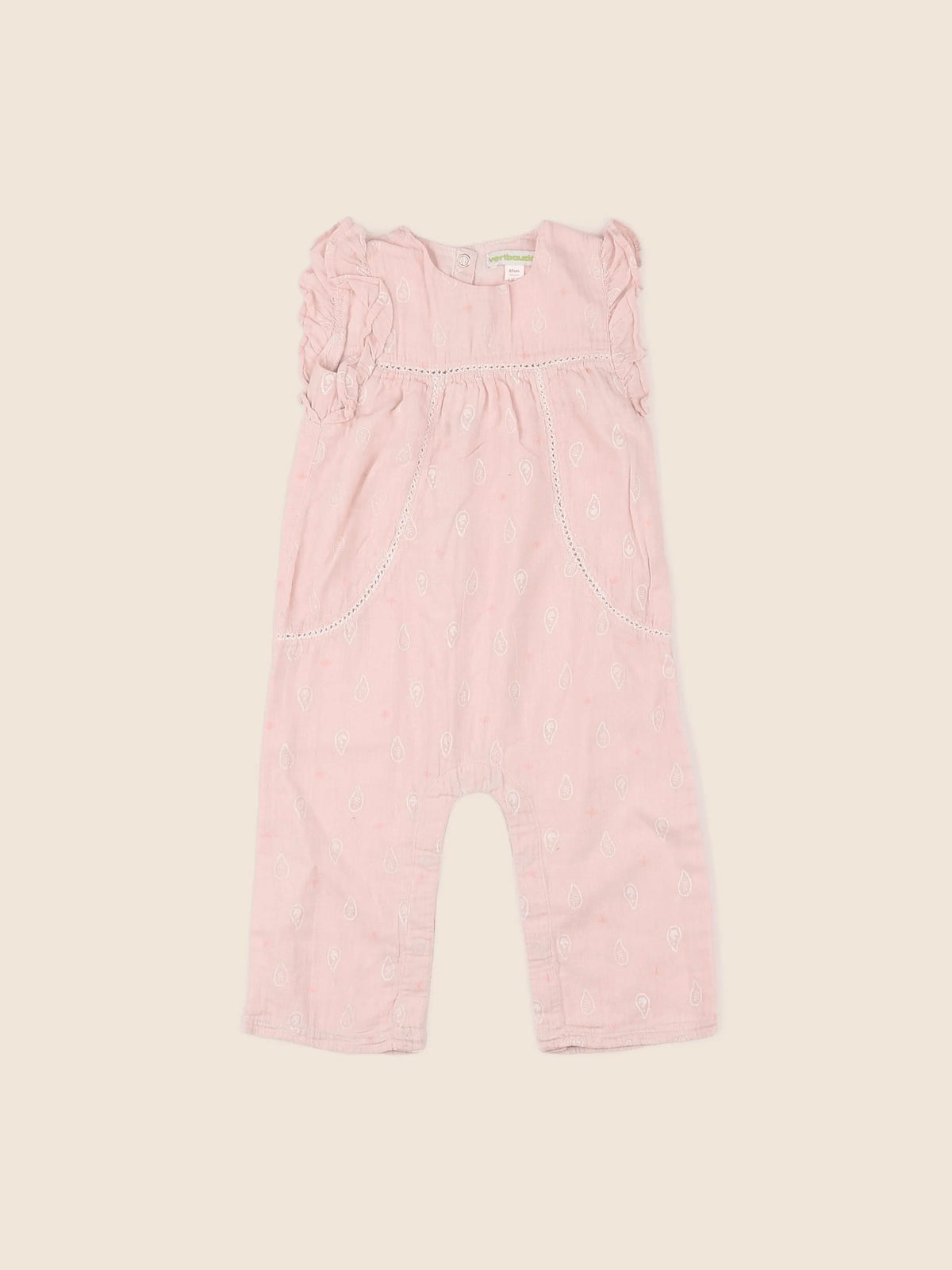 Vertbaudet - combinaison rose - 3 mois