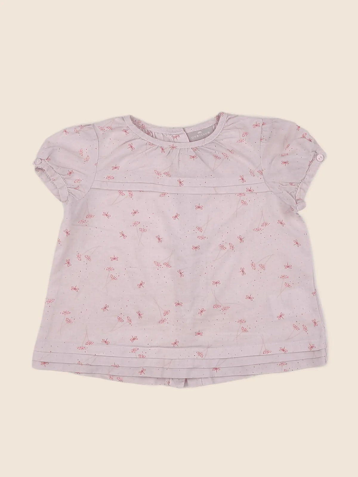 Cyrillus - blouse rose - 12 mois