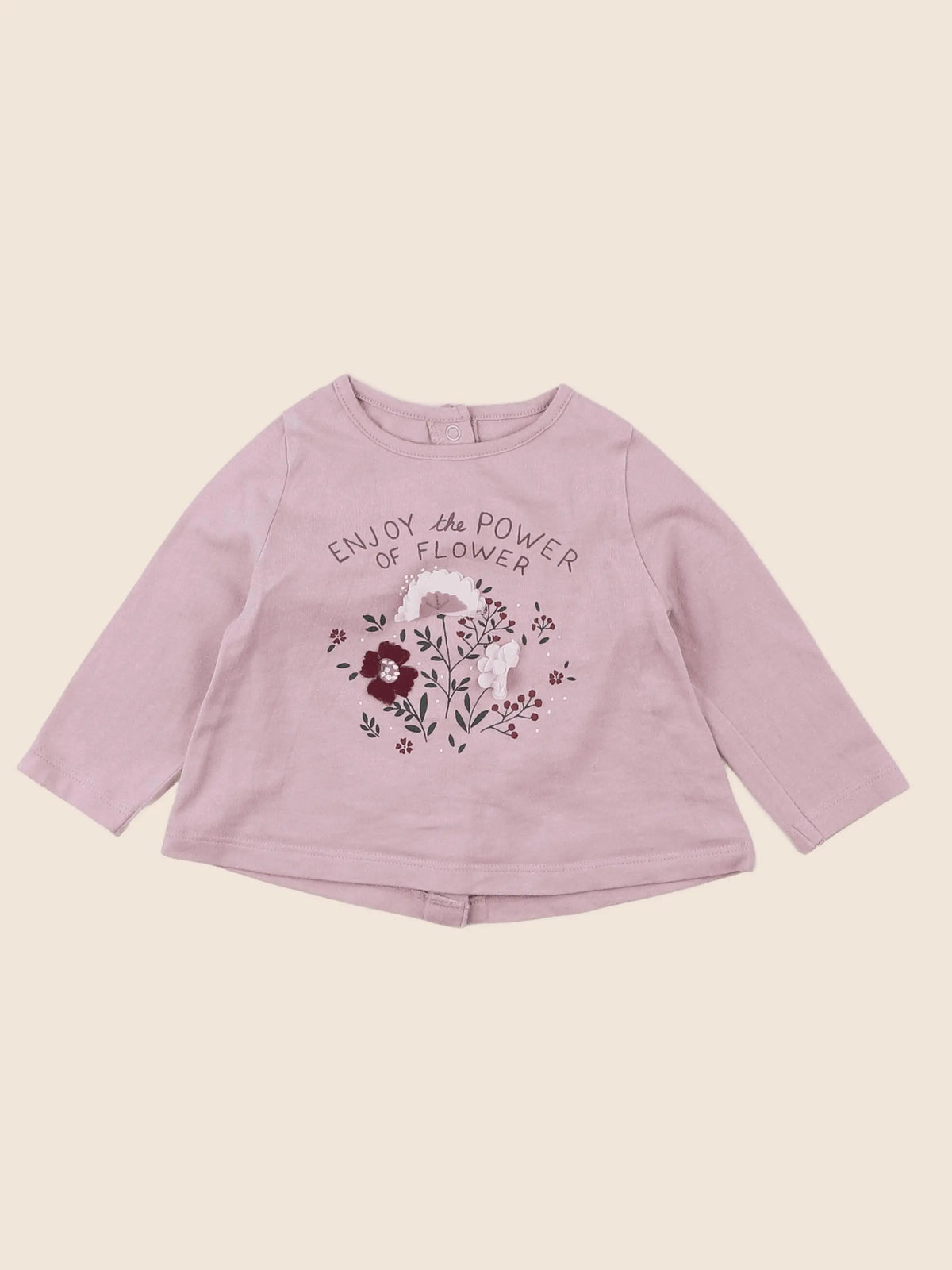 Vertbaudet - tee-shirt rose - 3 mois