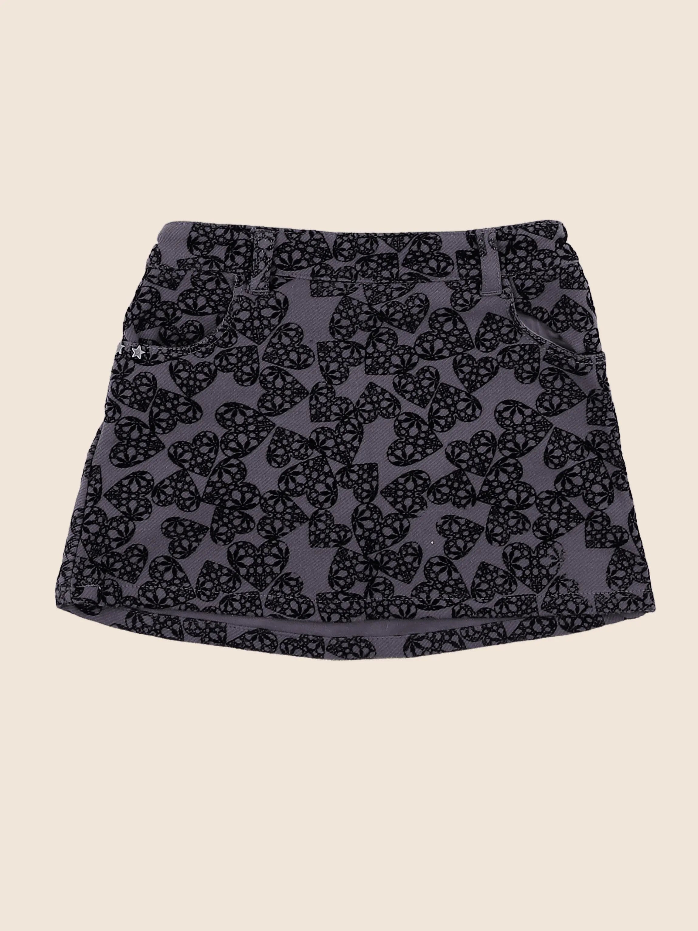 Vertbaudet - jupe noir, gris - 4 ans