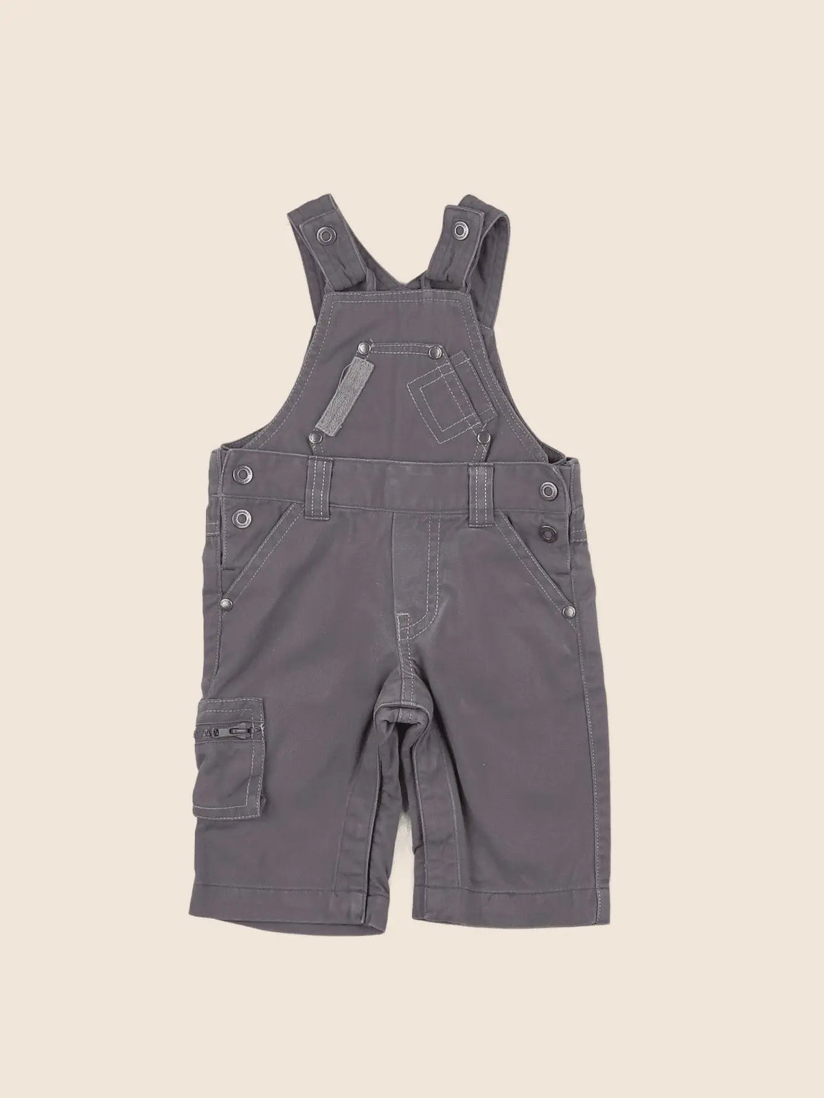 Vertbaudet - salopette gris - 3 mois