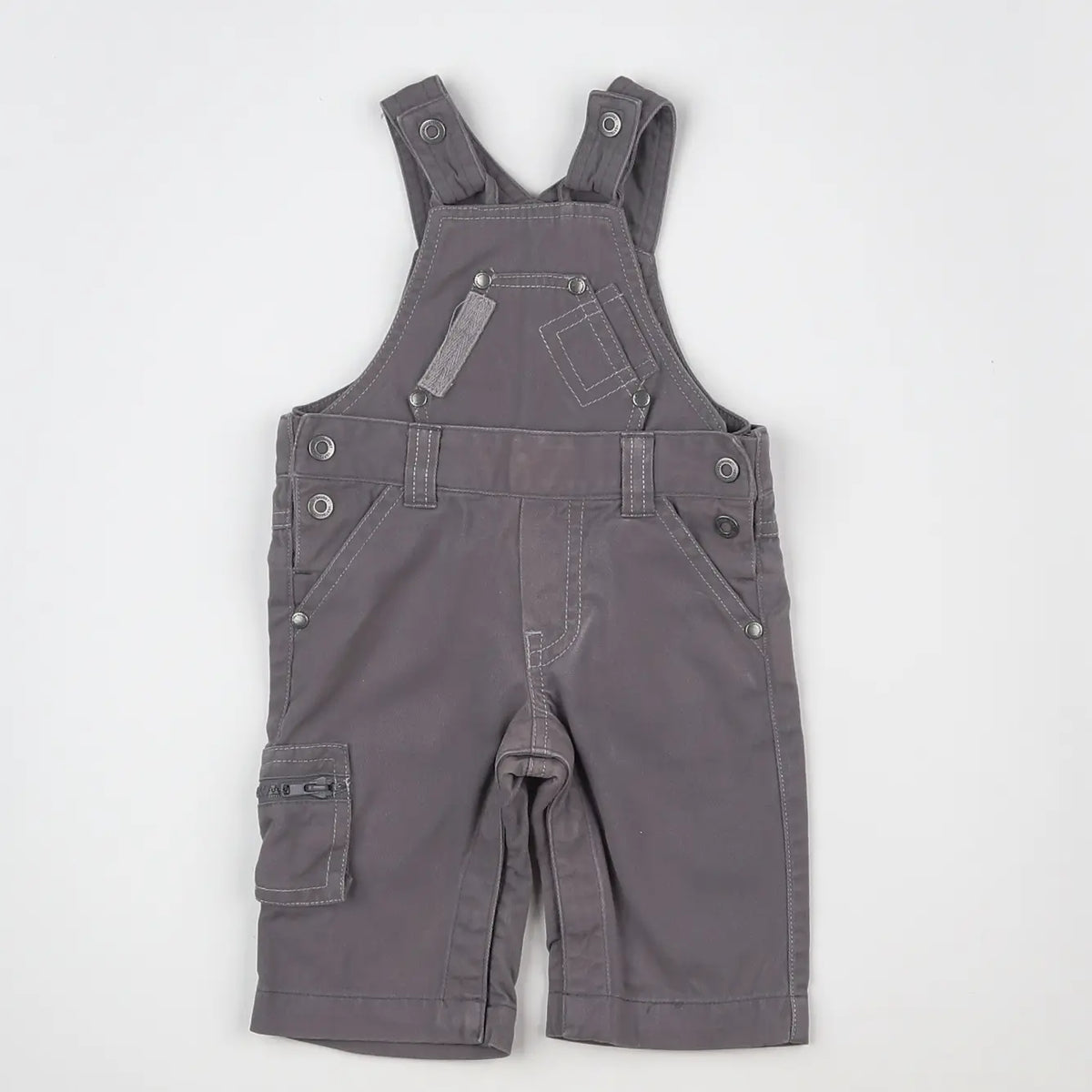 Vertbaudet - salopette gris - 3 mois