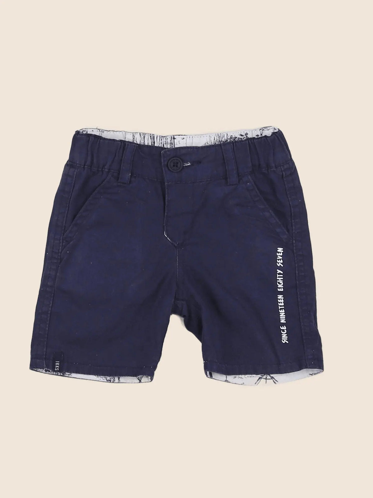 IKKS - short bleu - 12 mois