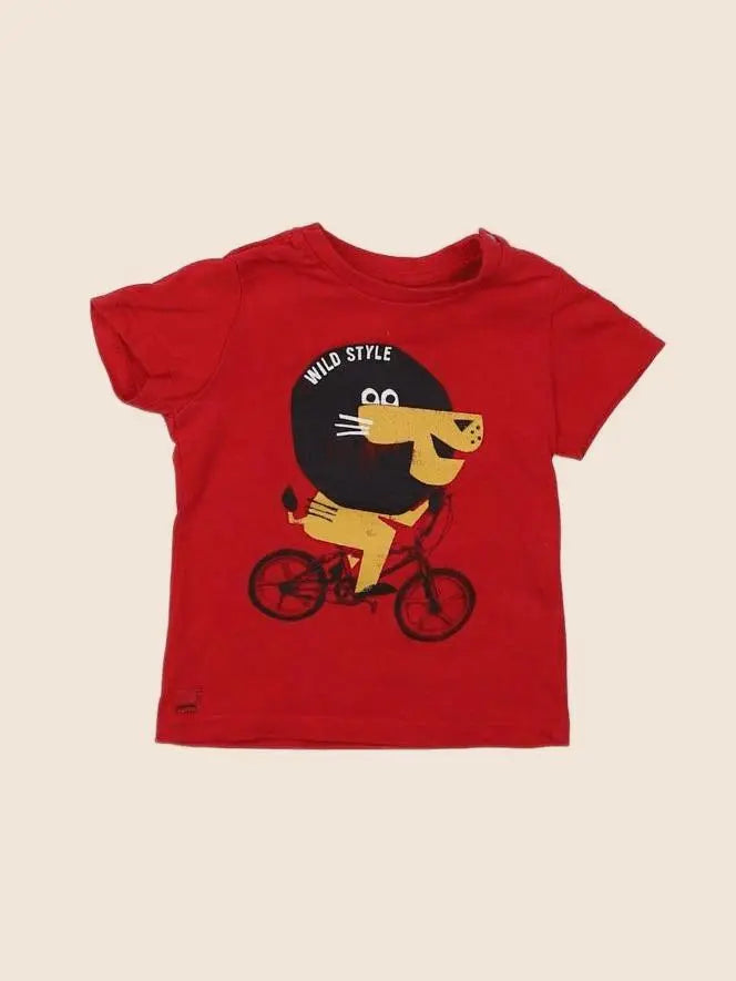 Catimini - tee-shirt rouge - 12 mois