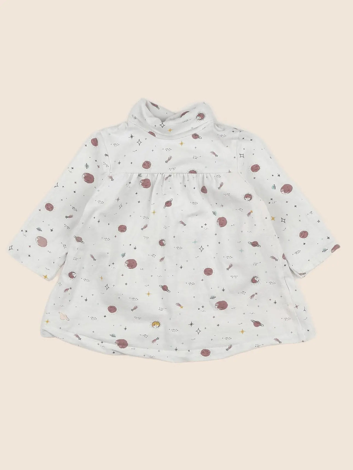 Vertbaudet - robe multicolore - 6 mois