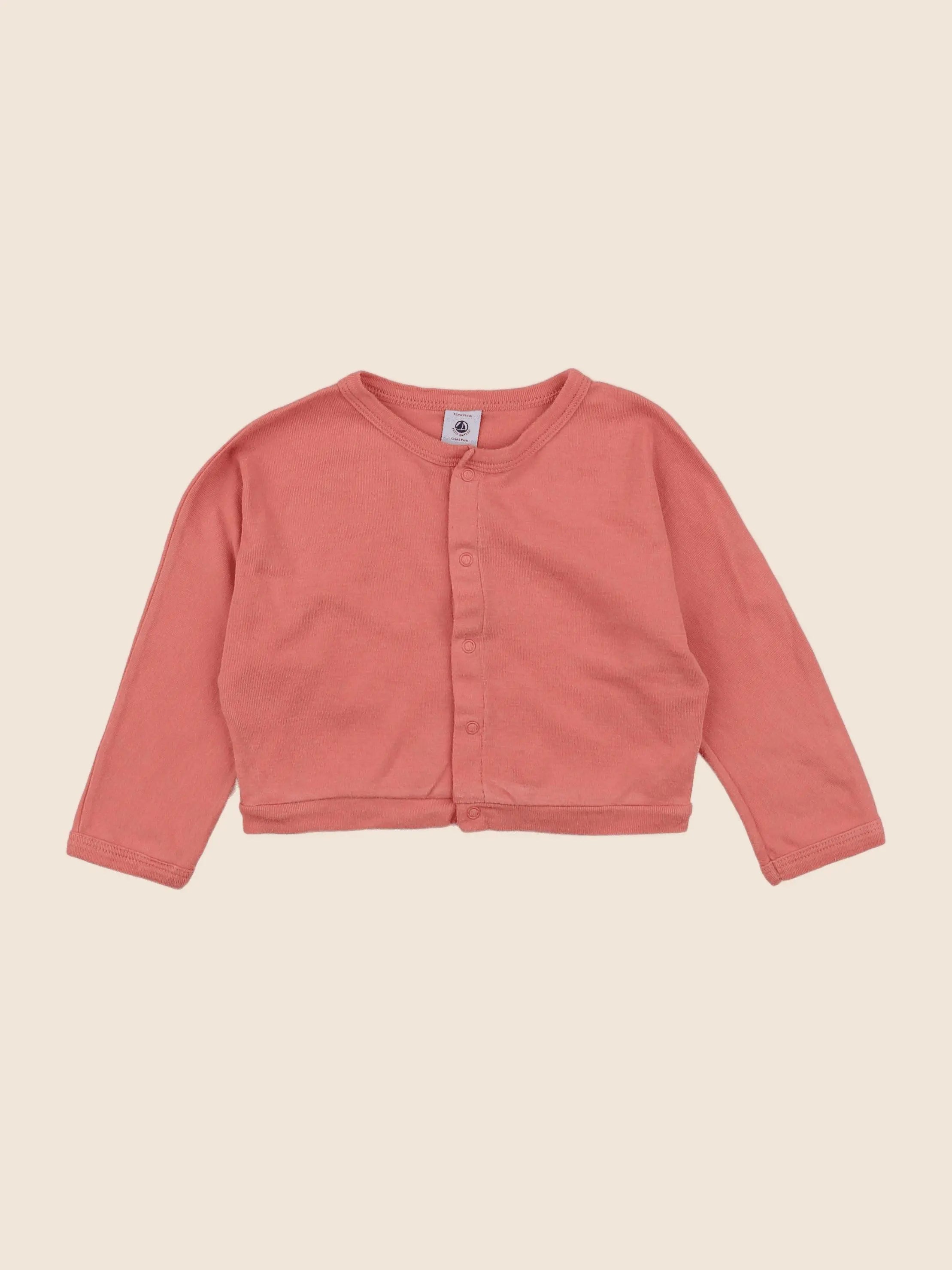 Petit Bateau - tee-shirt rose - 12 mois
