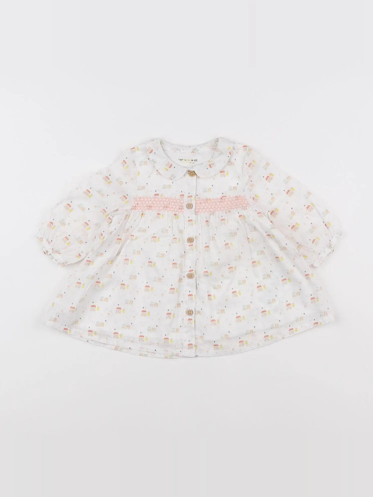 Vertbaudet - robe blanc - 3 mois