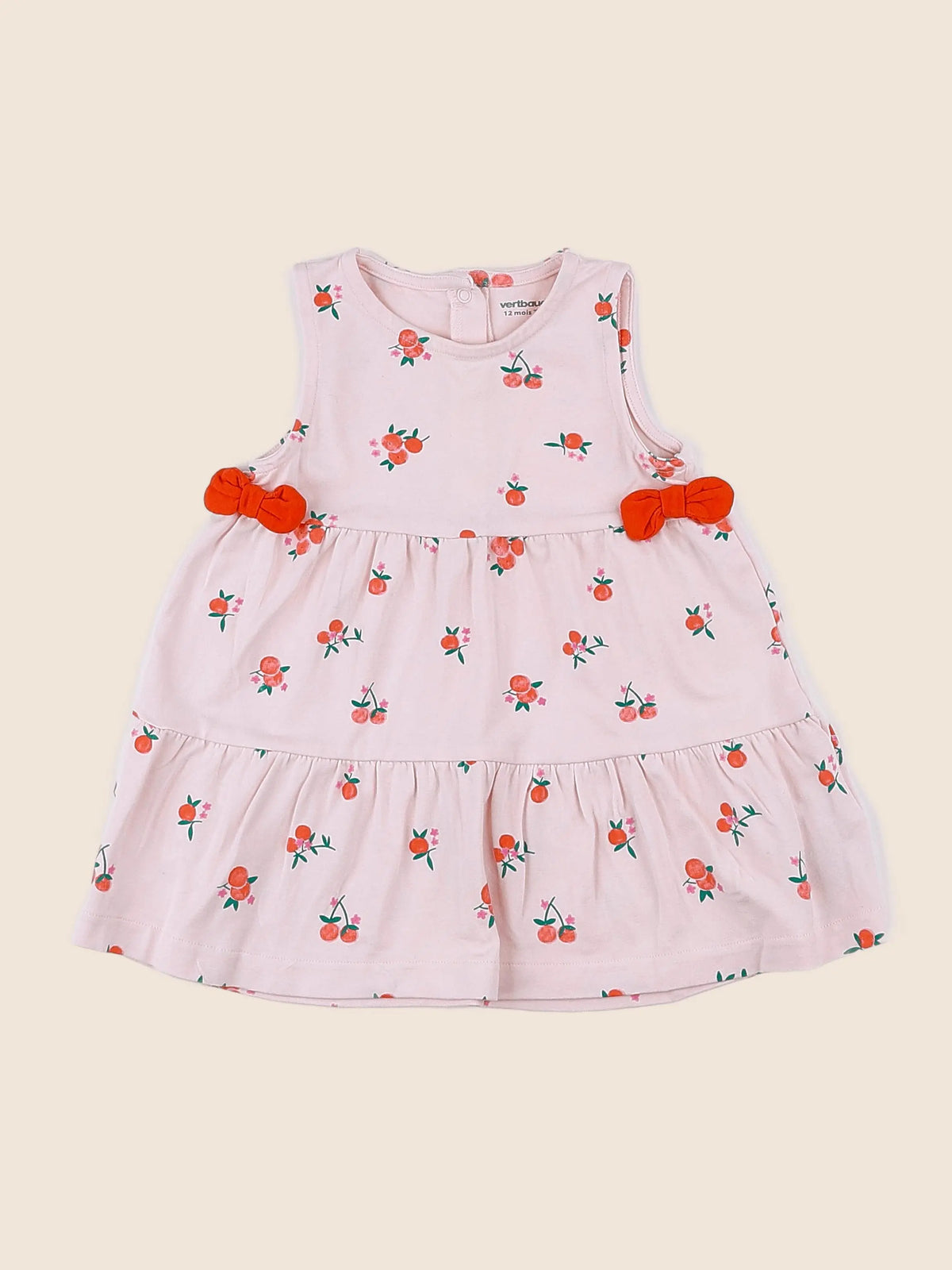 Vertbaudet - robe rose - 12 mois