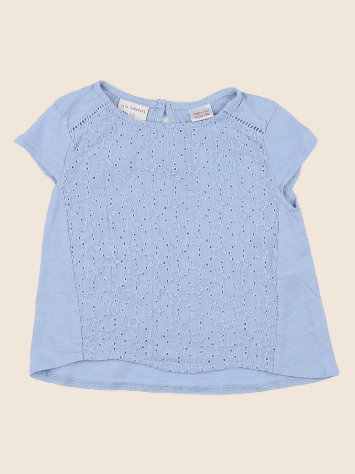 Zara - tee-shirt bleu - 3/6 mois