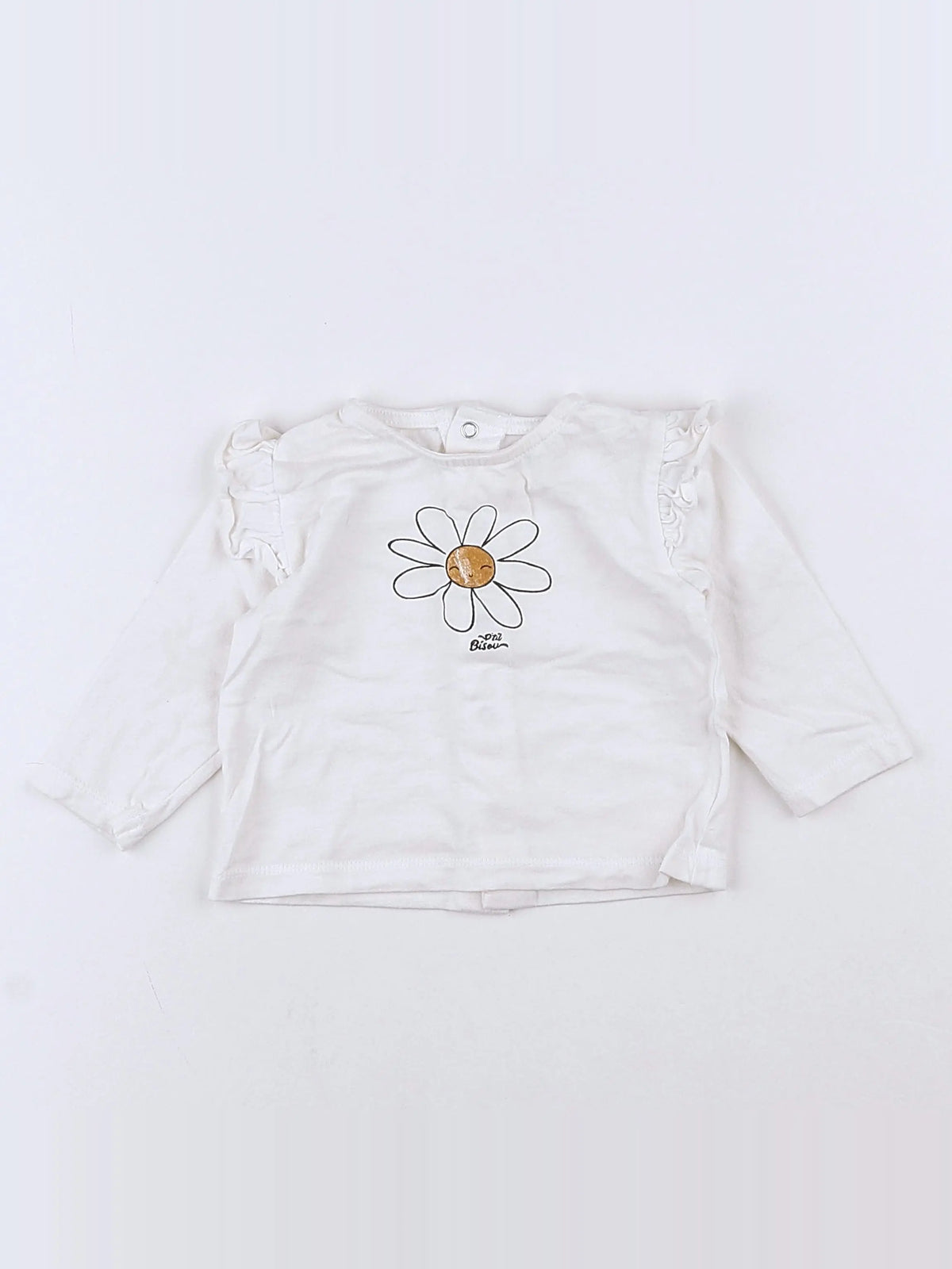 Vertbaudet - tee-shirt blanc - 3 mois