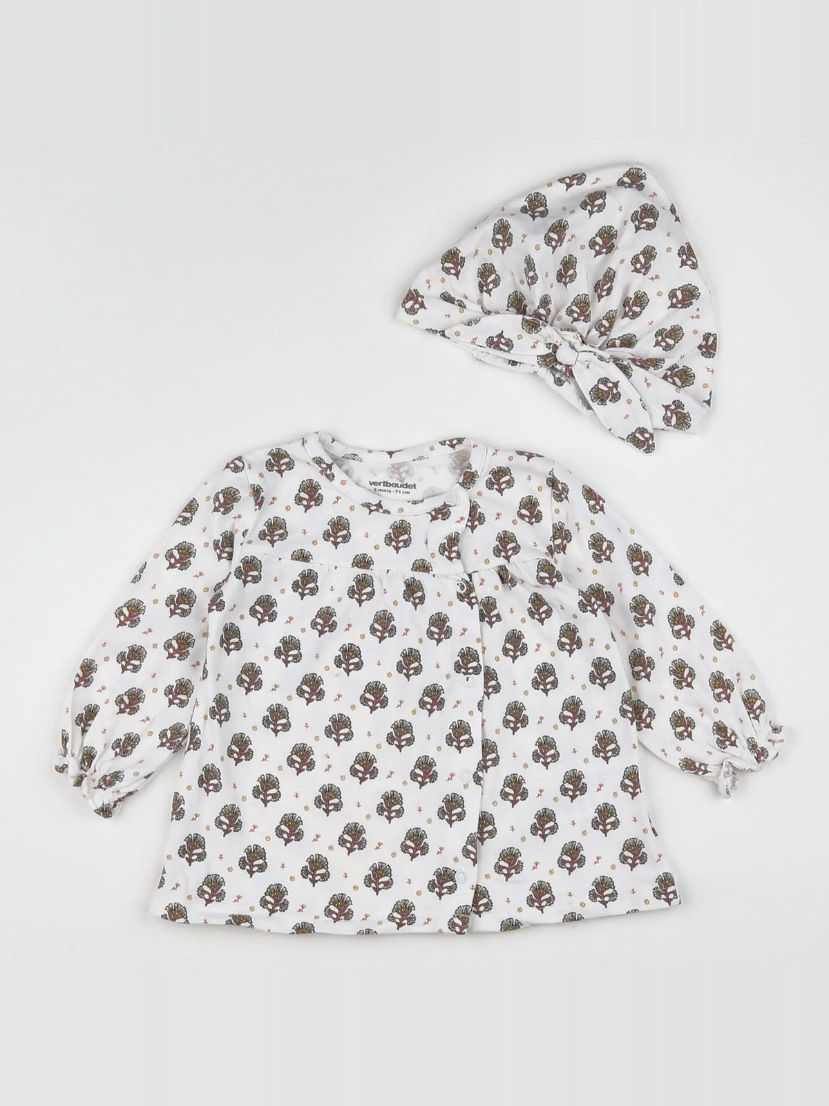 Vertbaudet - tee-shirt blanc - 9 mois