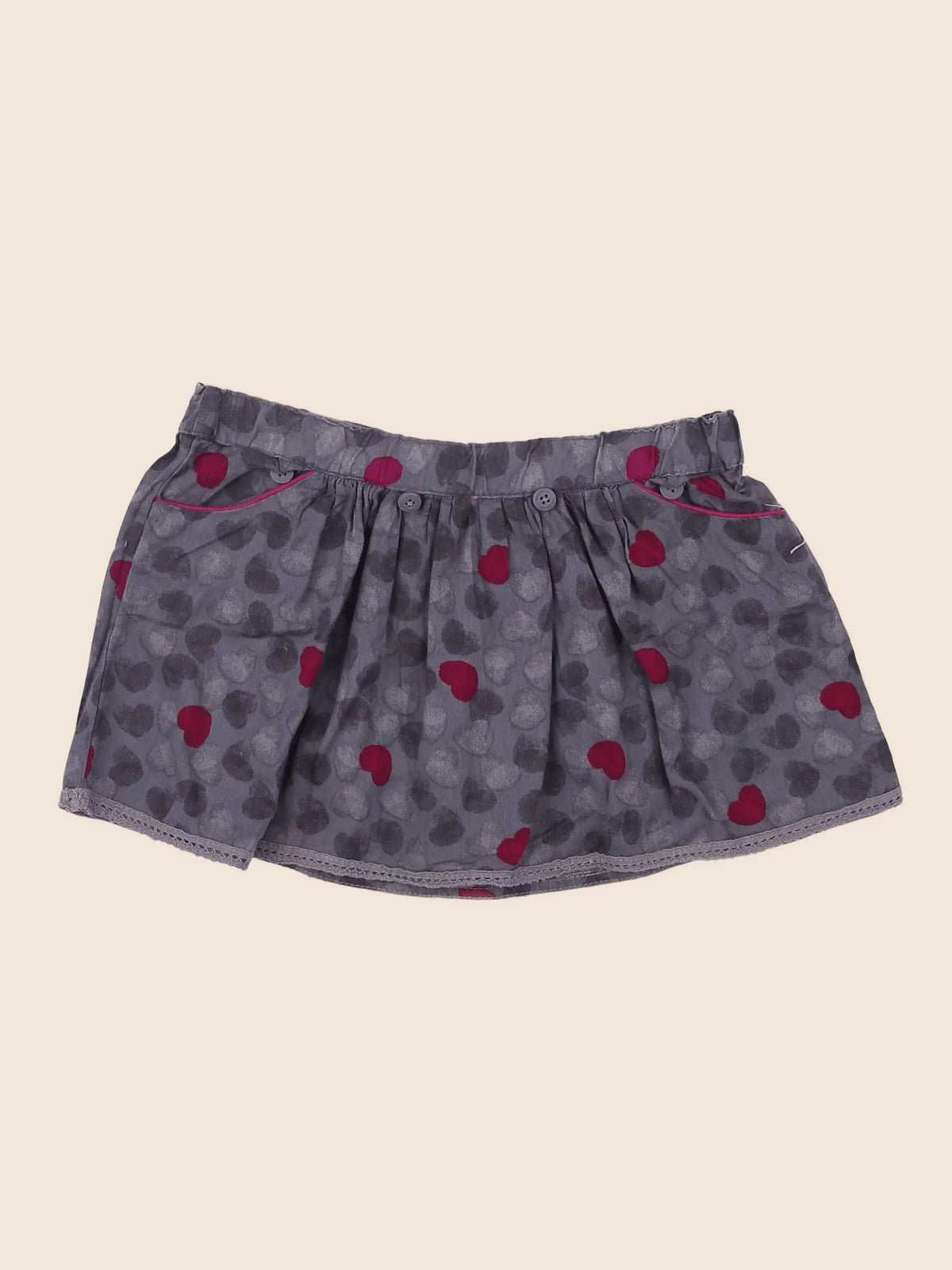 Vertbaudet - jupe gris - 4 ans