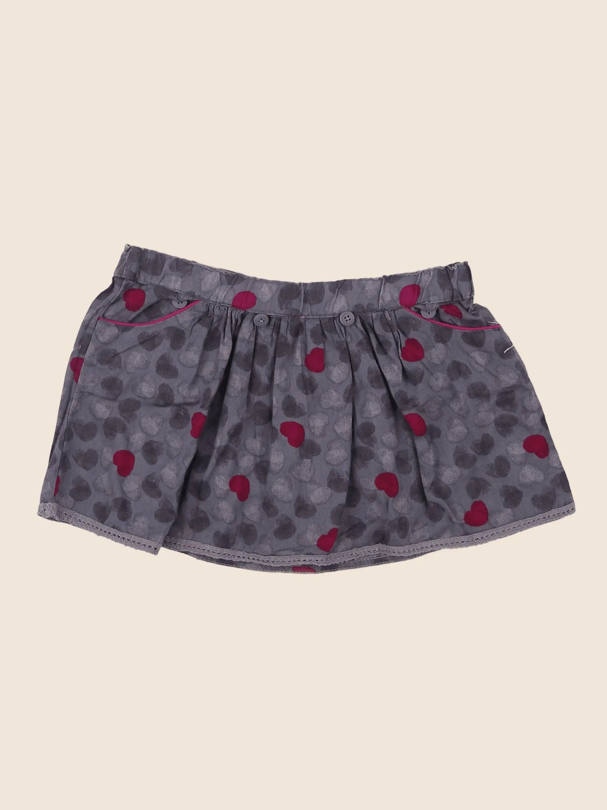Vertbaudet - jupe gris - 4 ans