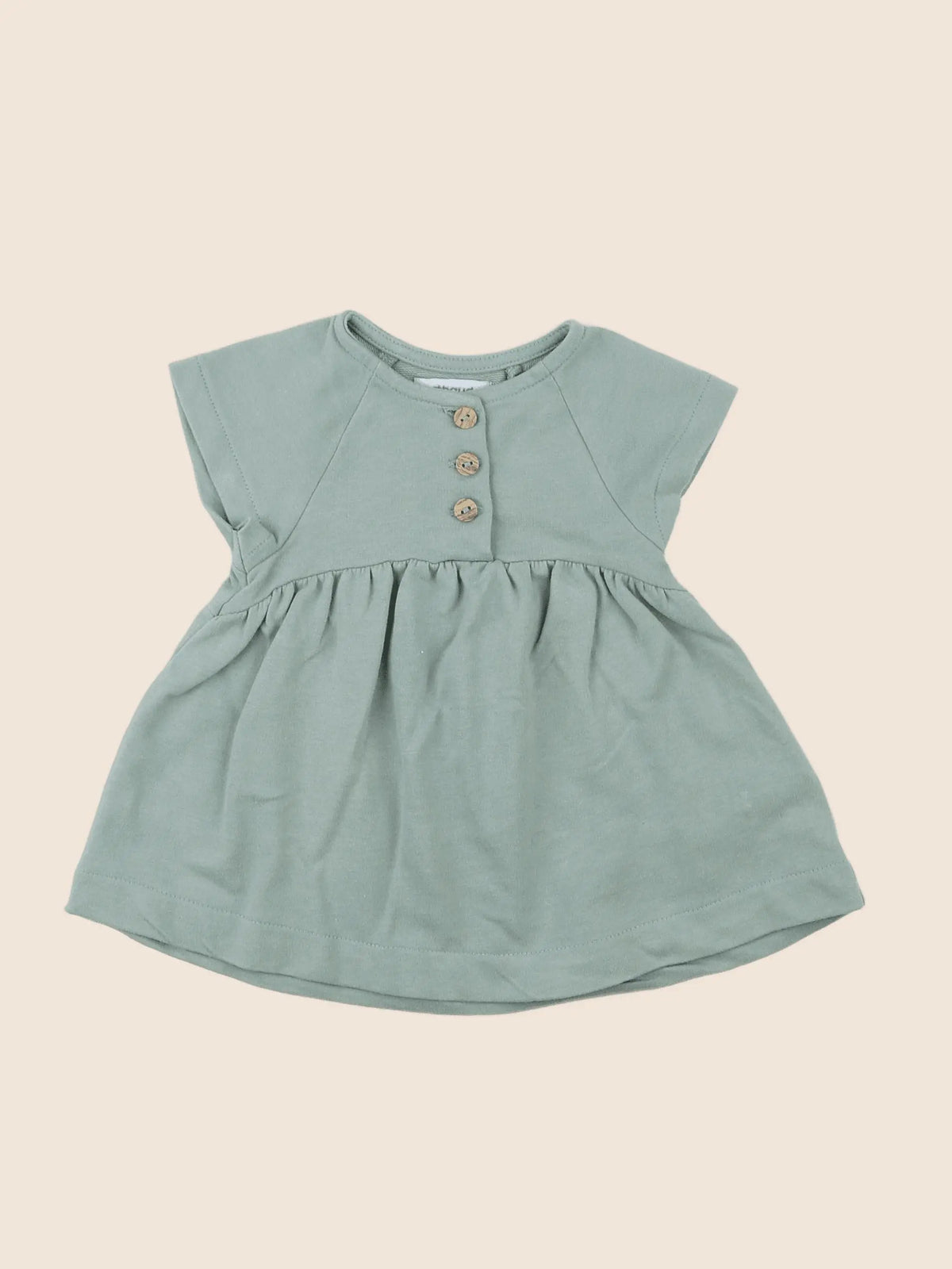 Vertbaudet - robe vert - 3 mois