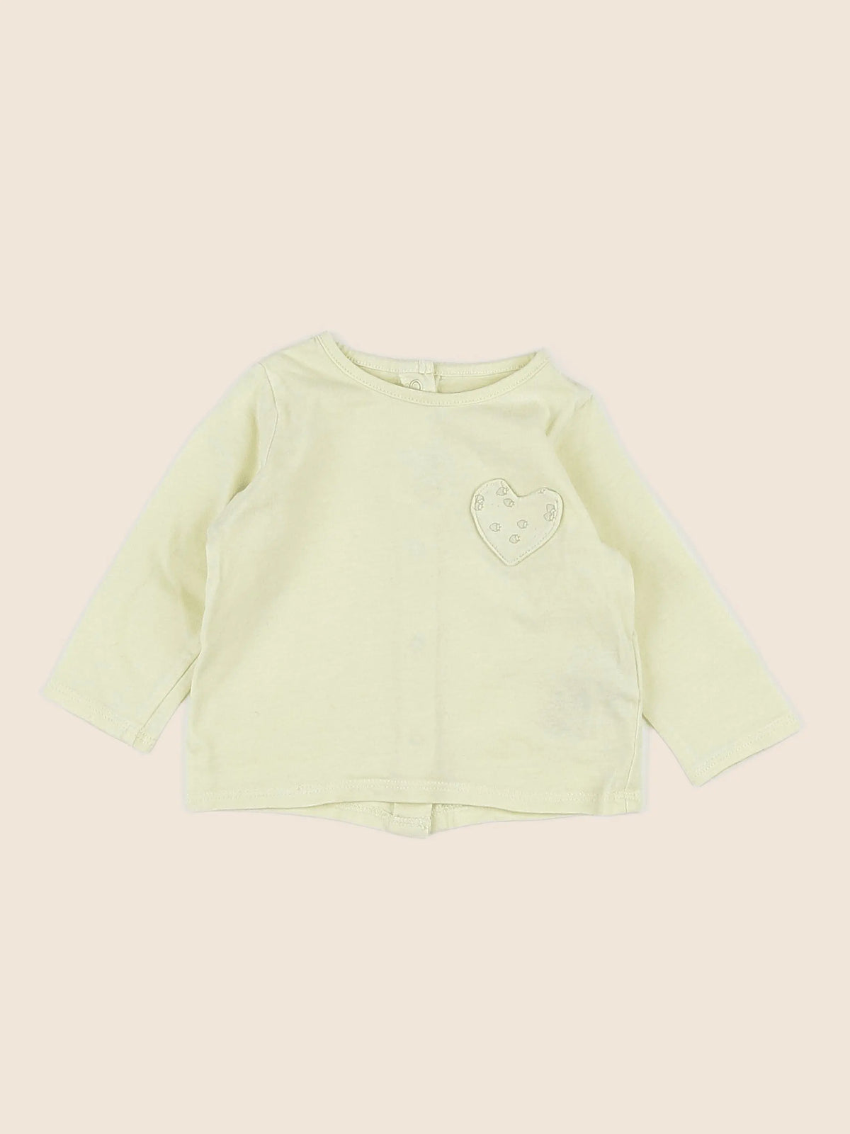 Vertbaudet - tee-shirt jaune - 3 mois