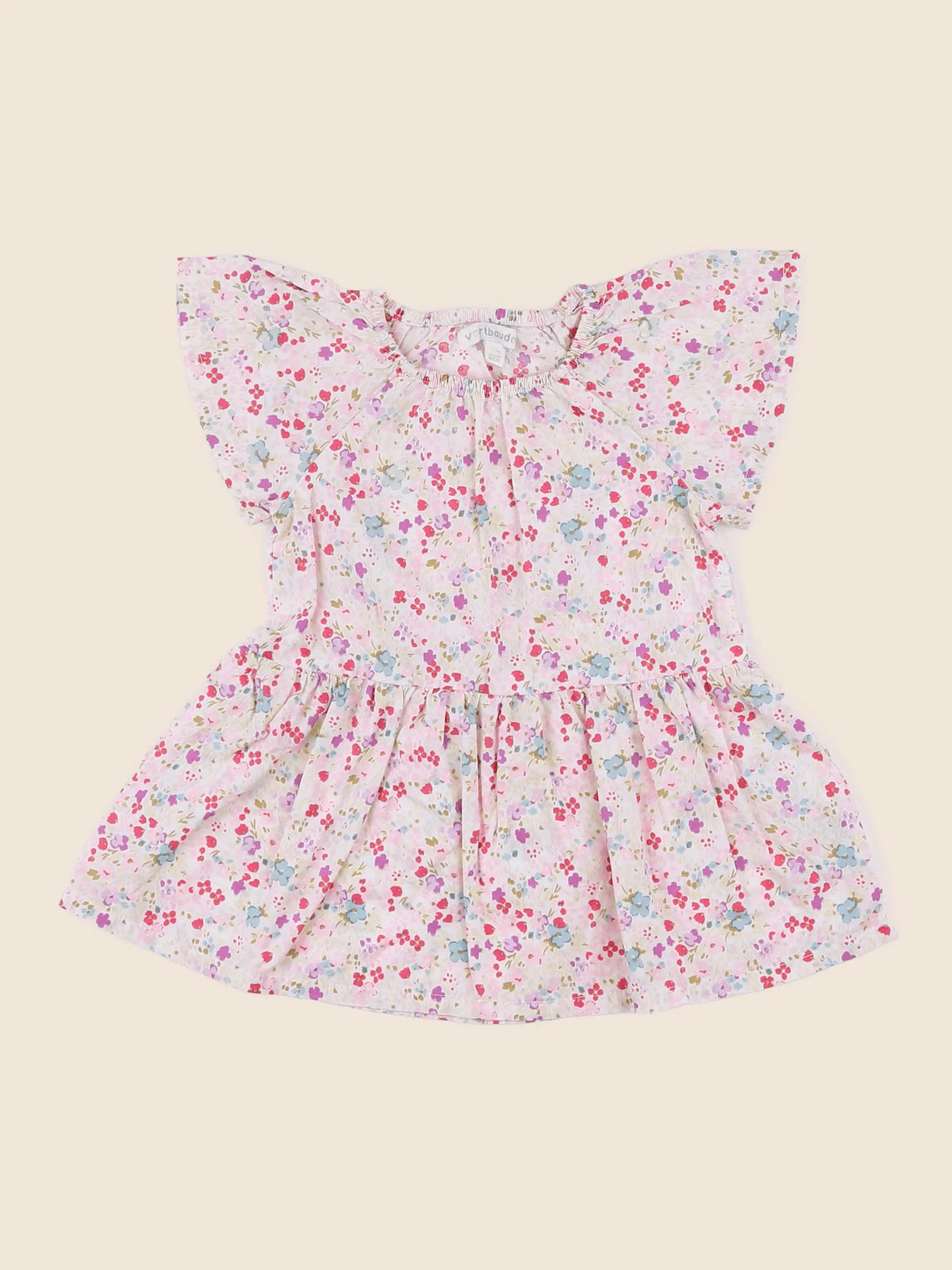 Vertbaudet - robe multicolore - 9 mois