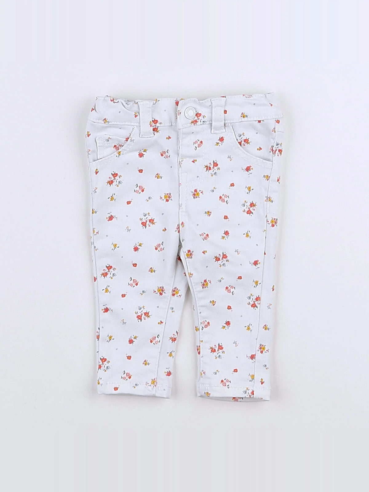 Vertbaudet - pantalon blanc - 3 mois