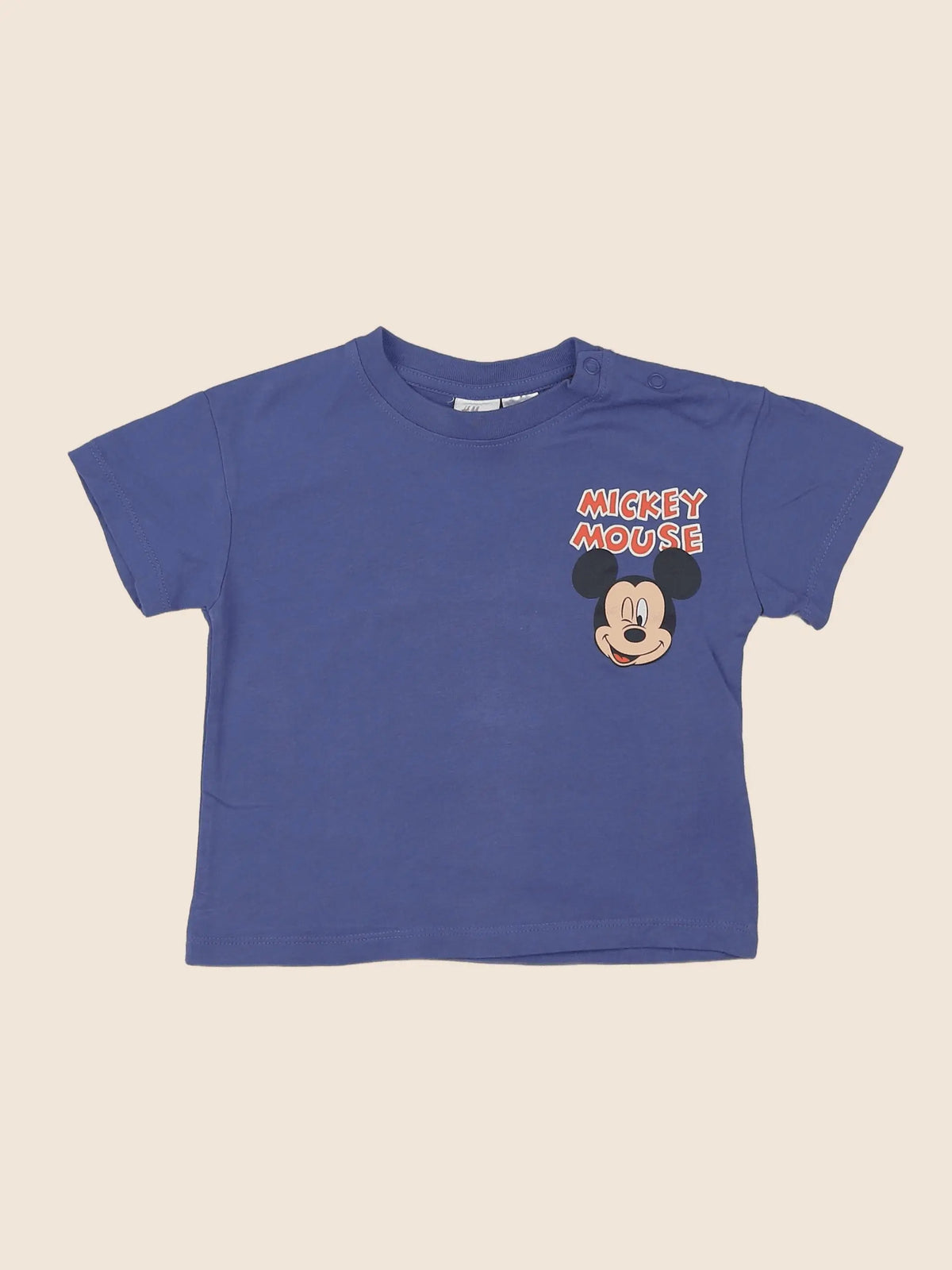 H&M - tee-shirt bleu - 9/12 mois
