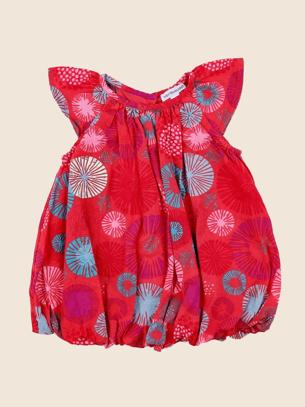 Vertbaudet - robe rouge - 9 mois