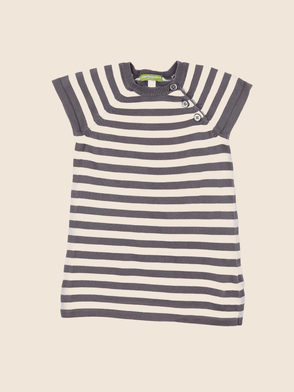 Vertbaudet - robe gris - 18 mois