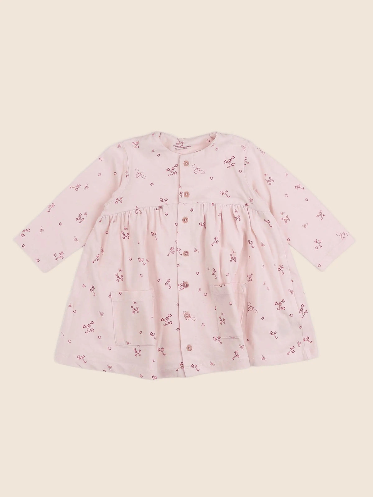 Vertbaudet - robe rose - 12 mois