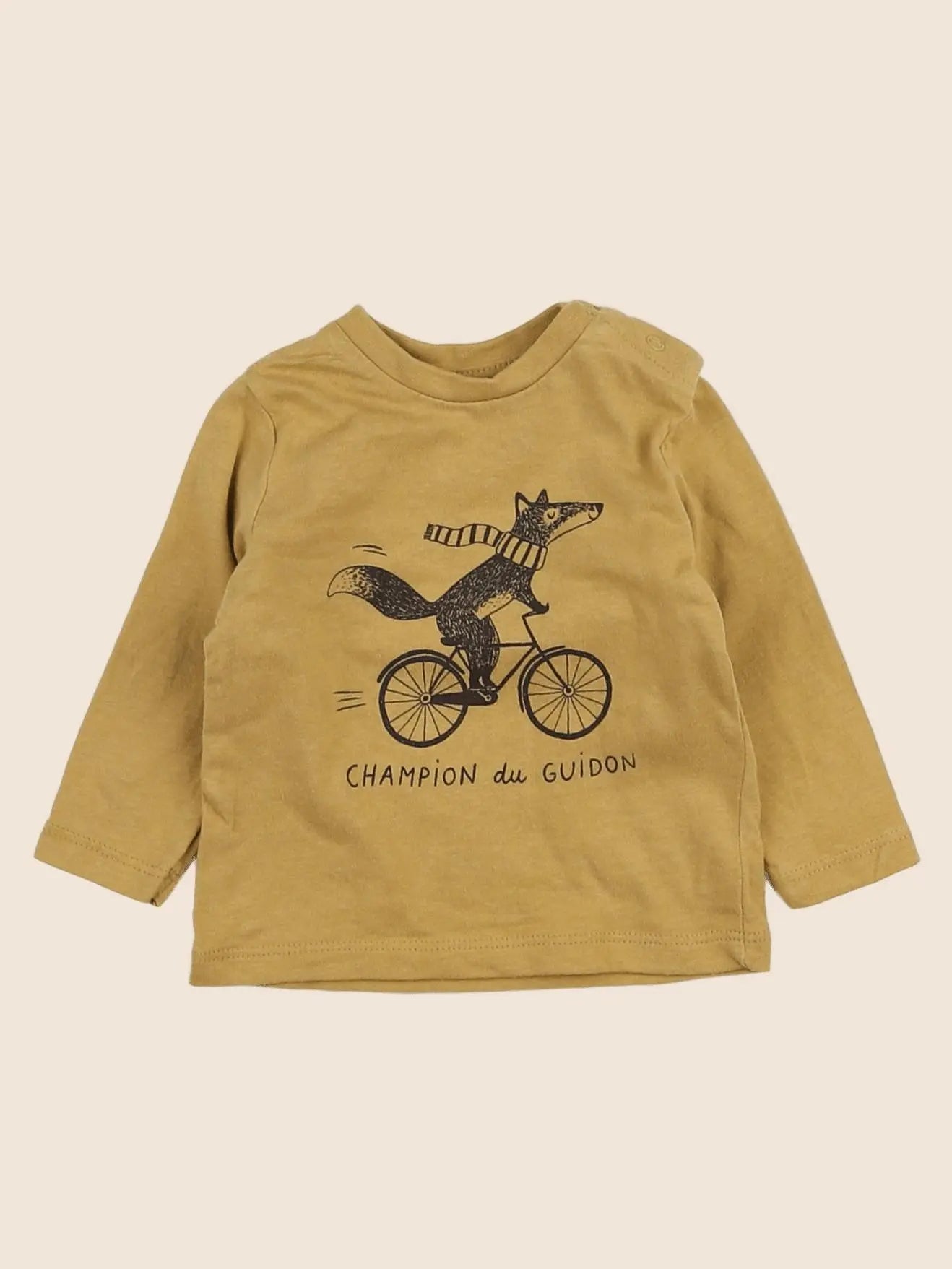 Vertbaudet - tee-shirt jaune - 3 mois