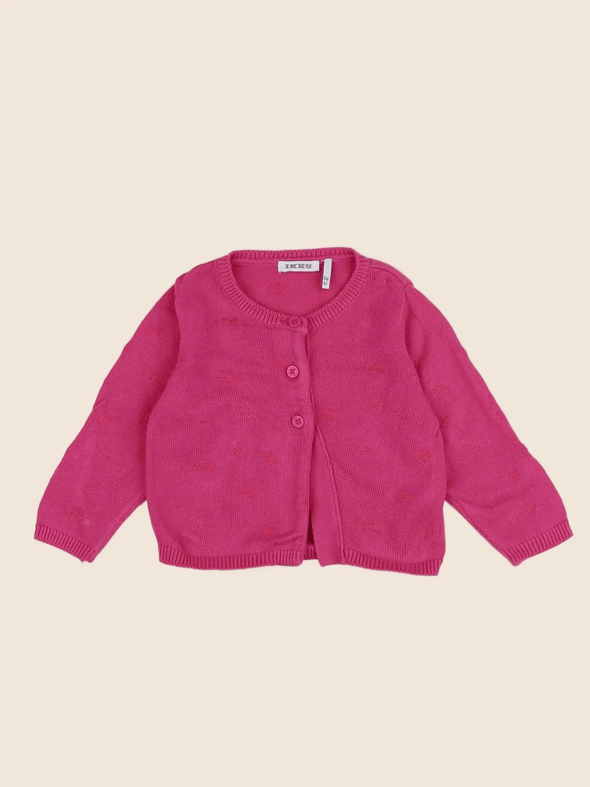 IKKS - gilet rose - 6 mois
