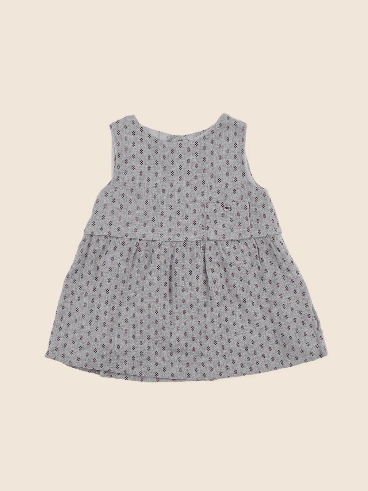 Zara - robe gris - 6/9 mois