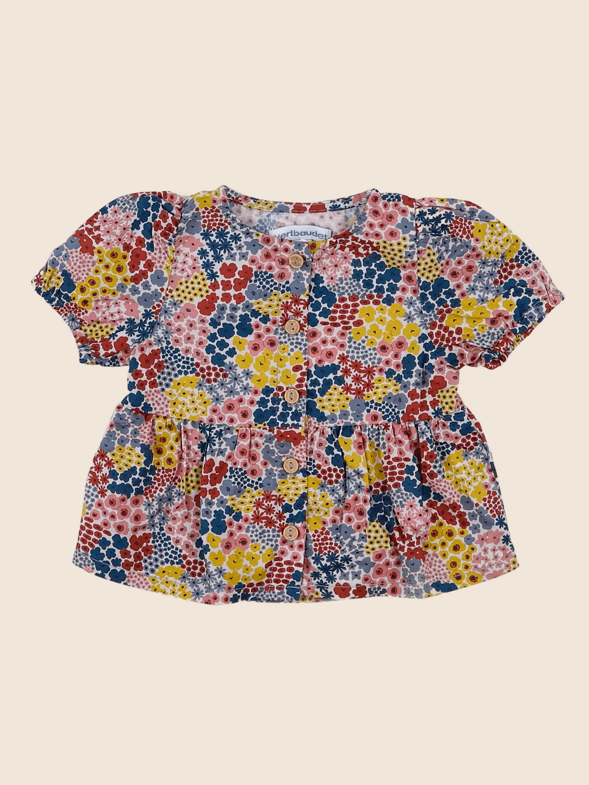 Vertbaudet - blouse multicolore - 3 mois