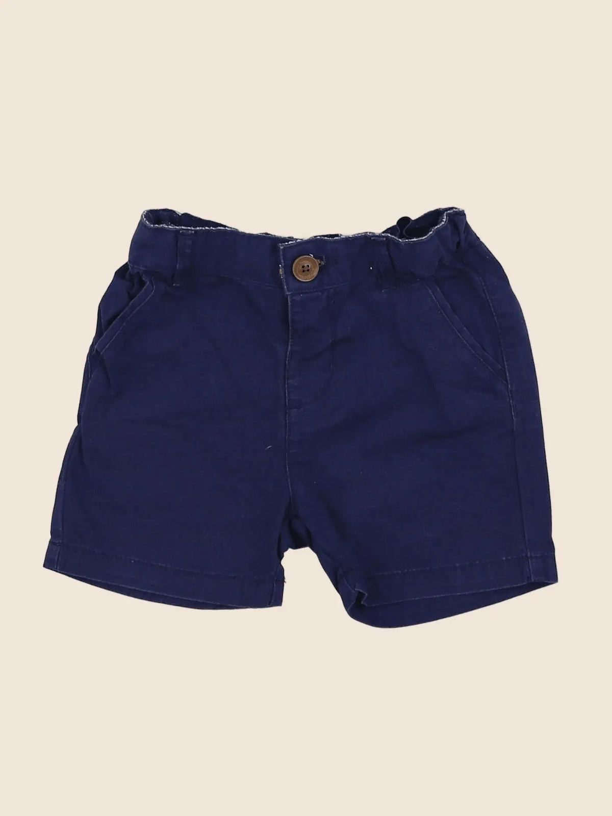 Zara - short bleu - 3/6 mois