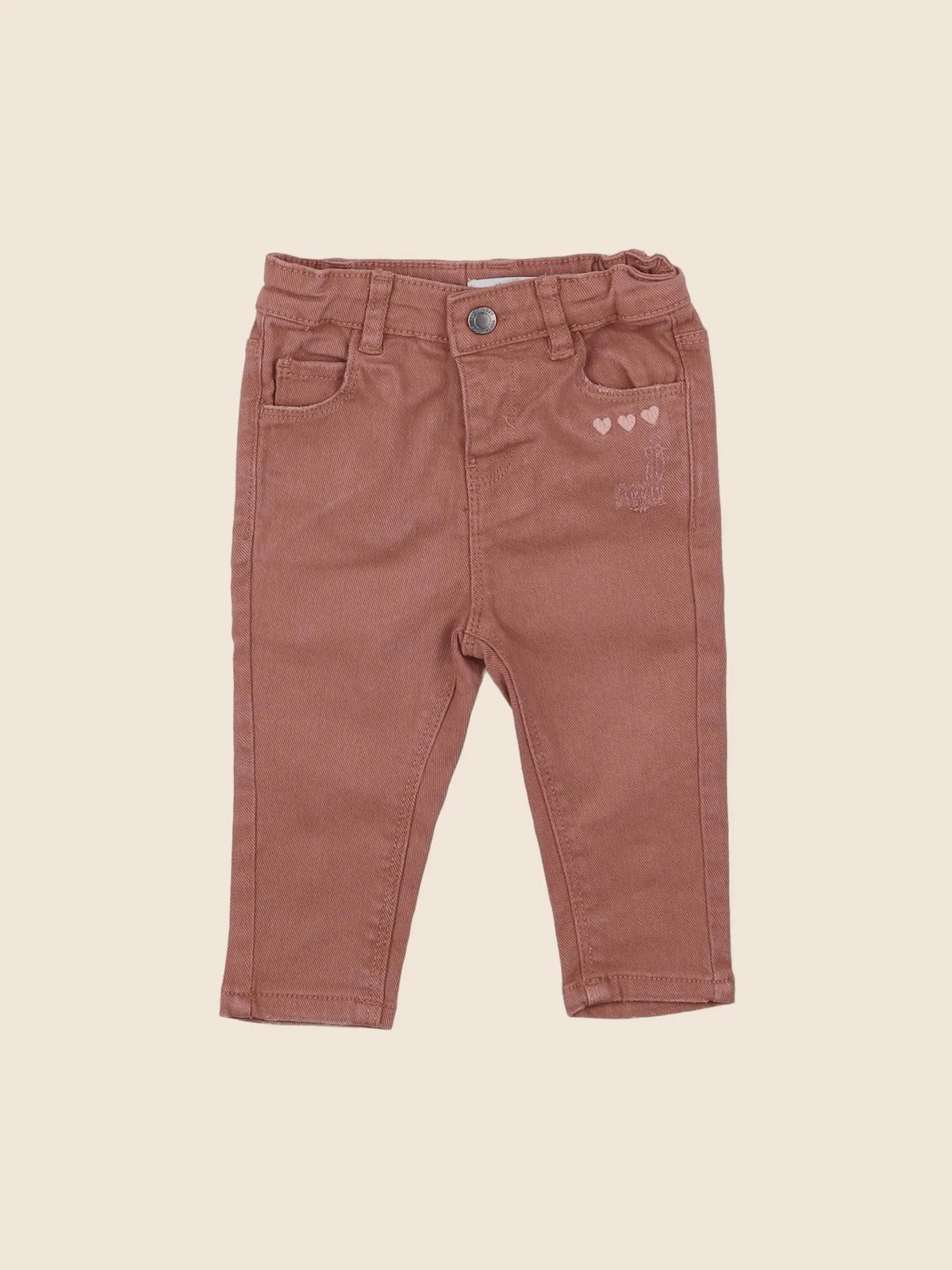 Vertbaudet - jean marron - 6 mois