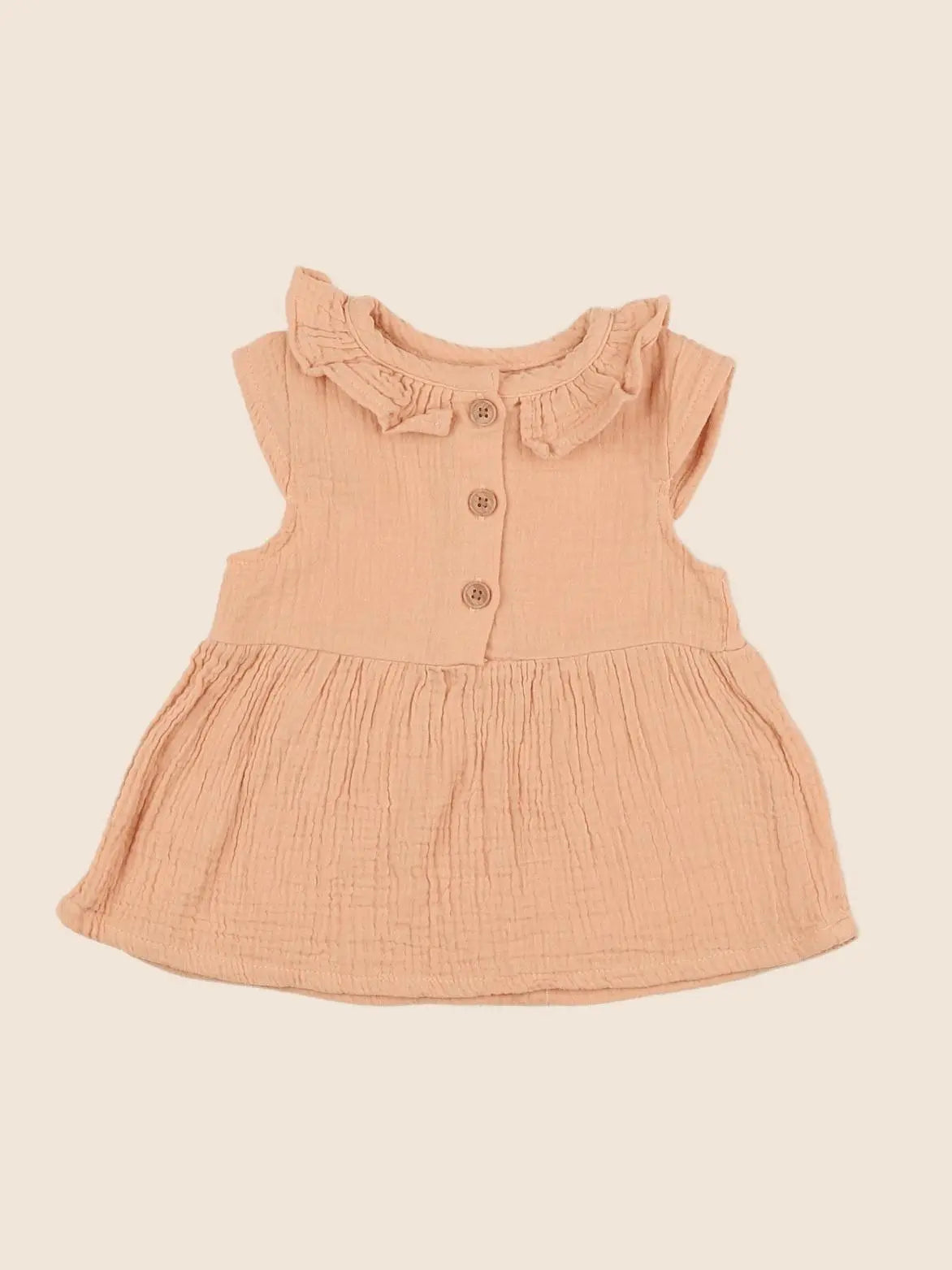 Vertbaudet - robe orange - 3 mois