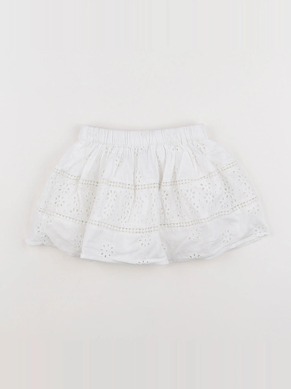 Vertbaudet - jupe blanc - 2 ans