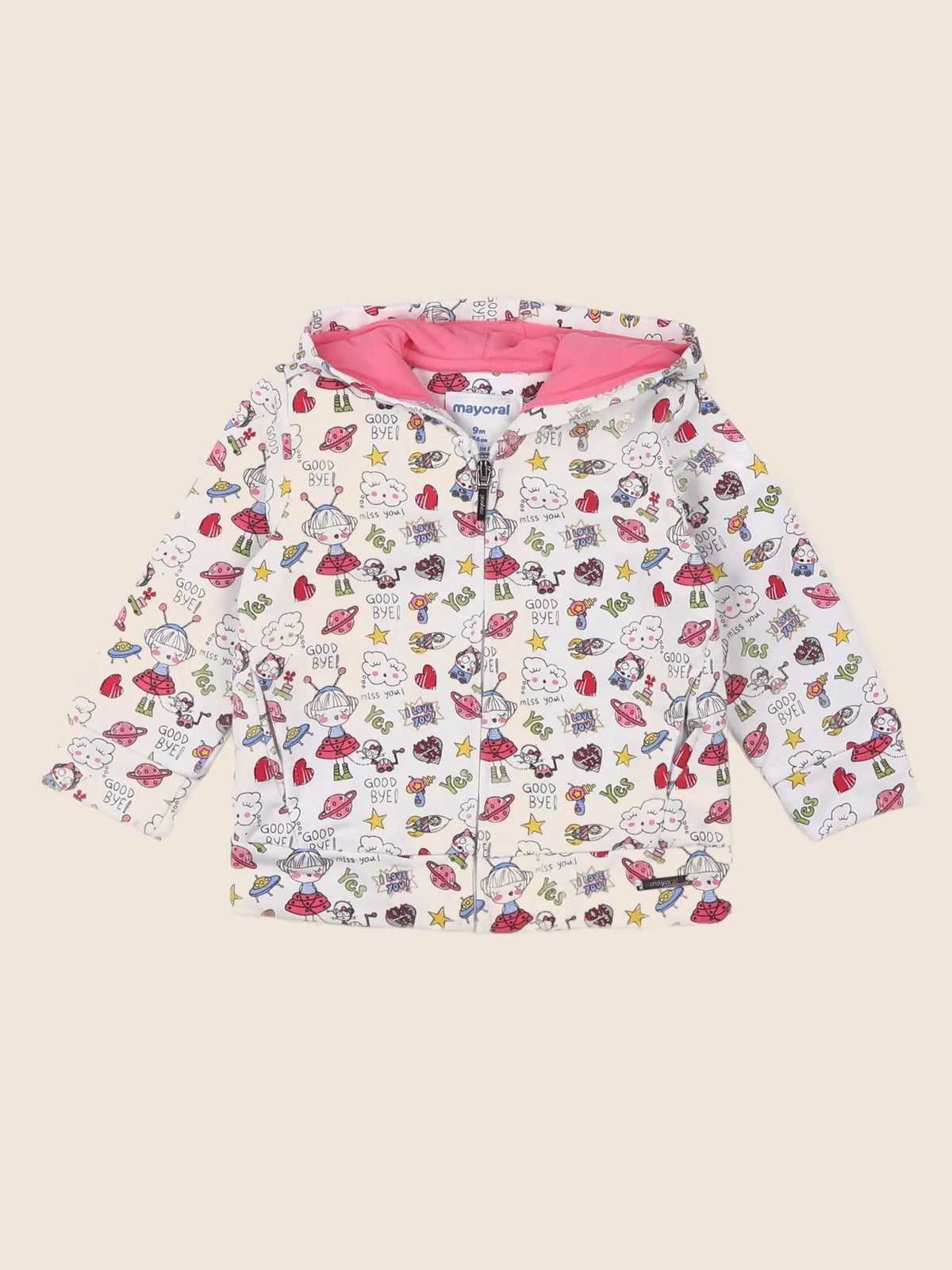 Mayoral - sweat rose - 9 mois