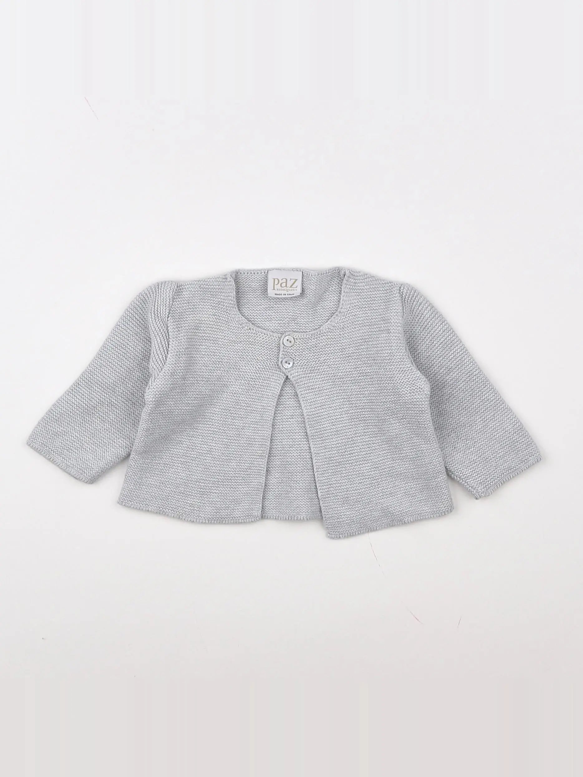 Paz Rodriguez - gilet gris - 3 mois