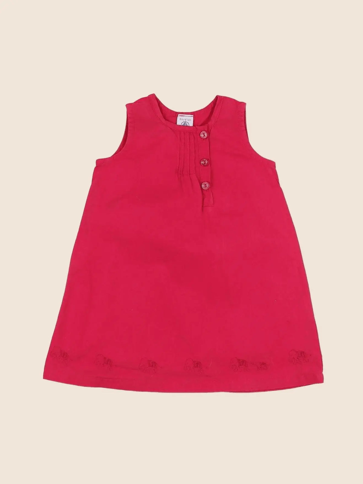 Petit Bateau - robe rose - 6 mois