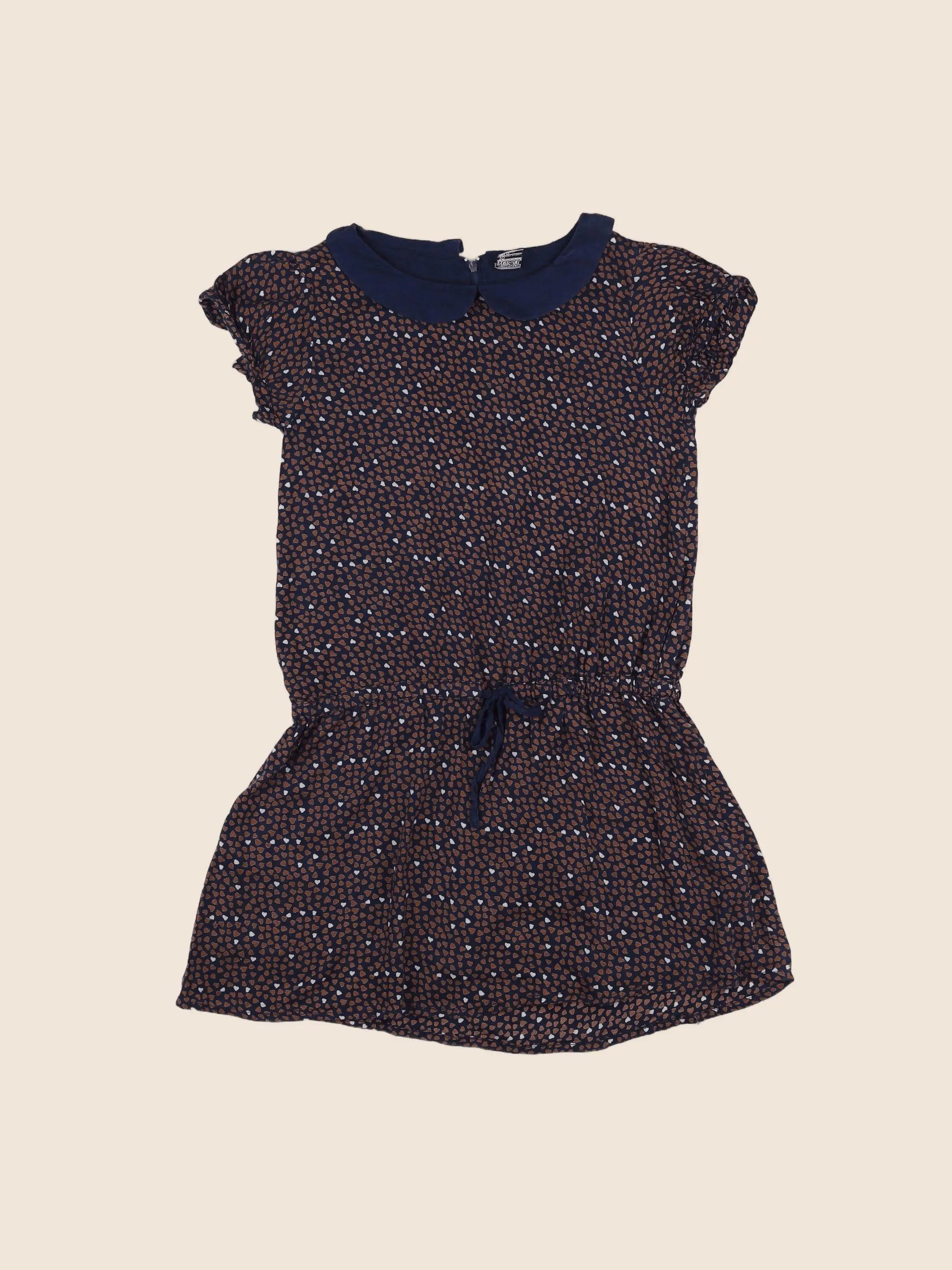 Tape à l'oeil - robe bleu, marron - 10 ans