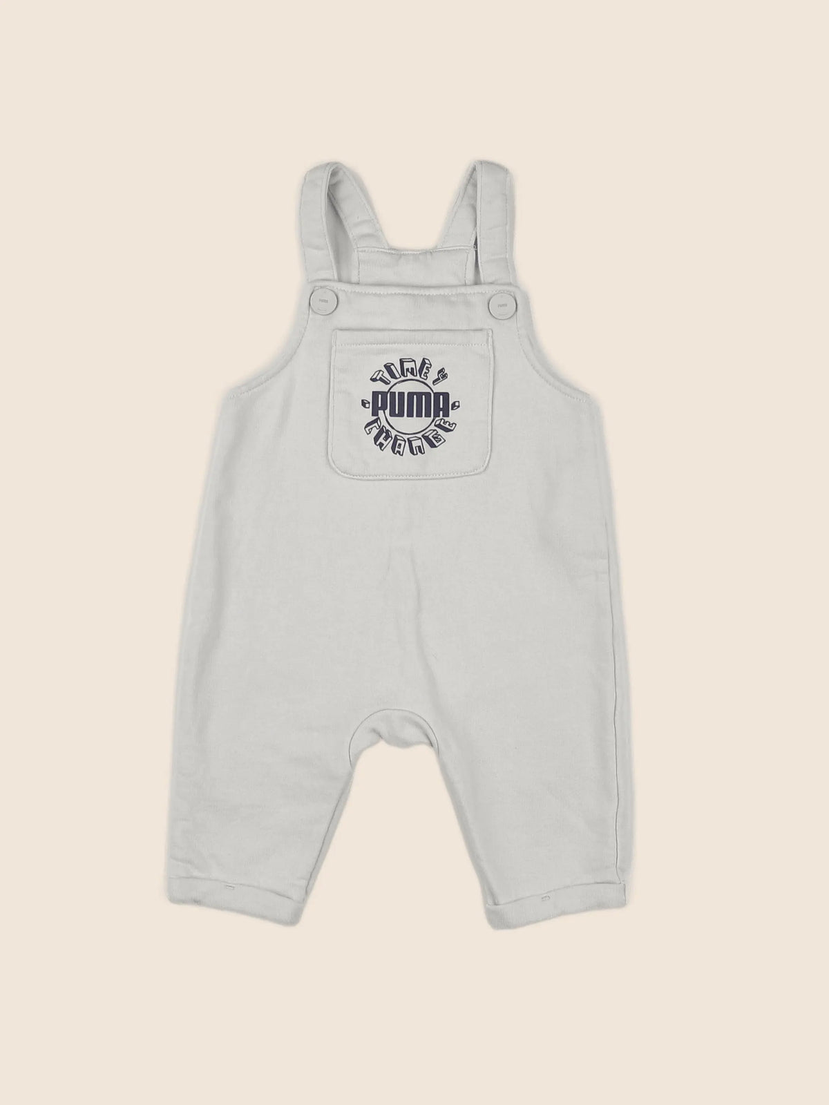 Puma - salopette beige, bleu - 3/6 mois