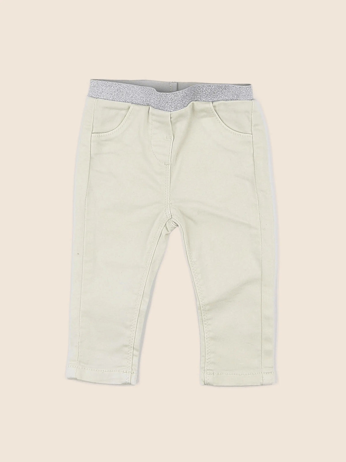 Tape à l'oeil - jegging jaune, argent - 9 mois