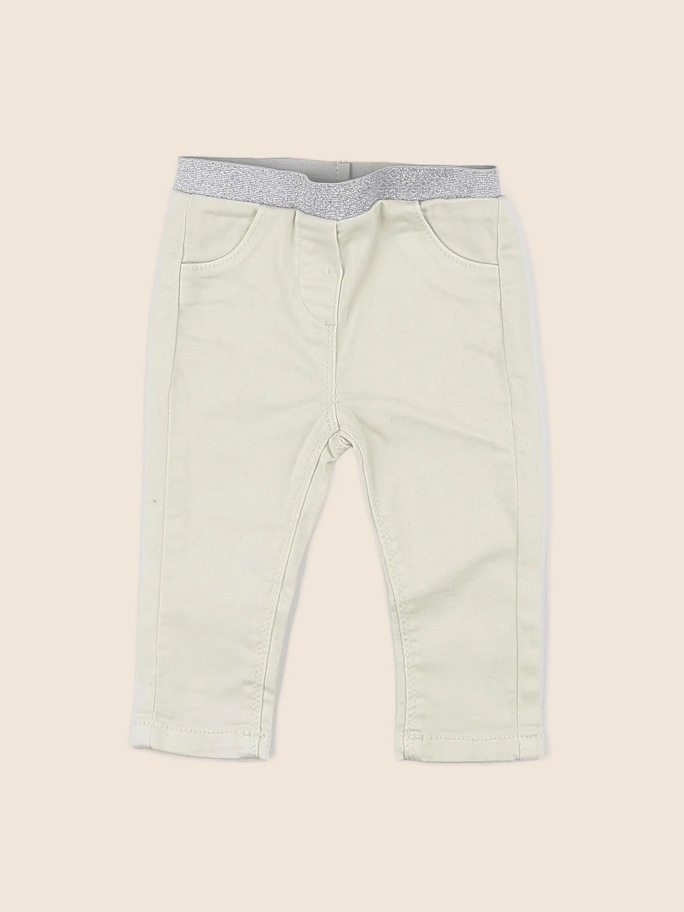 Tape à l'oeil - jegging jaune, argent - 9 mois