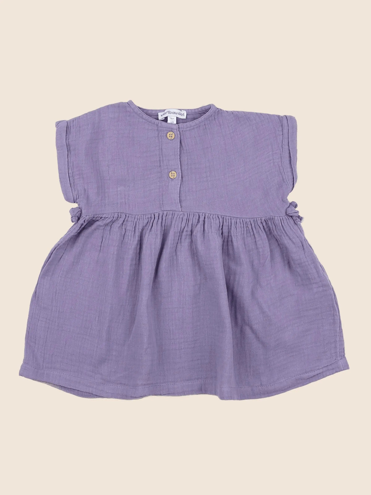 Vertbaudet - robe violet - 12 mois