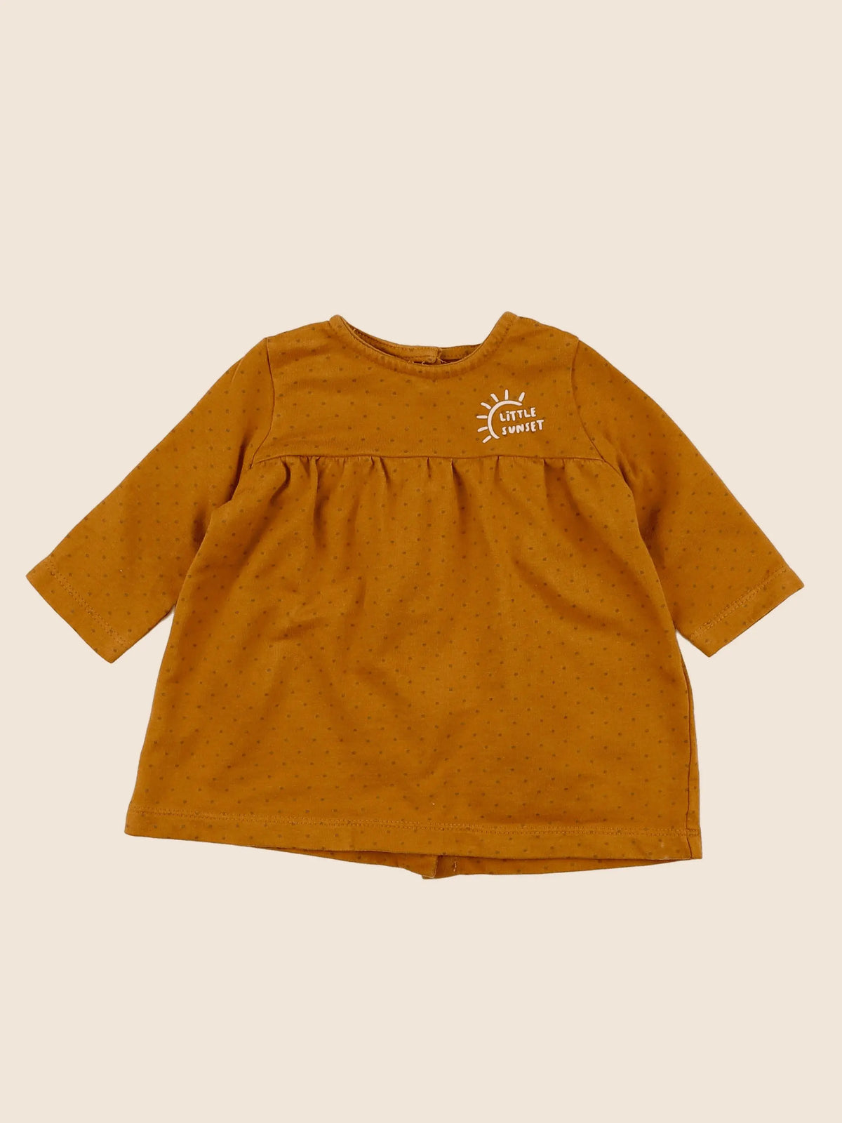 Vertbaudet - robe marron - 3 mois