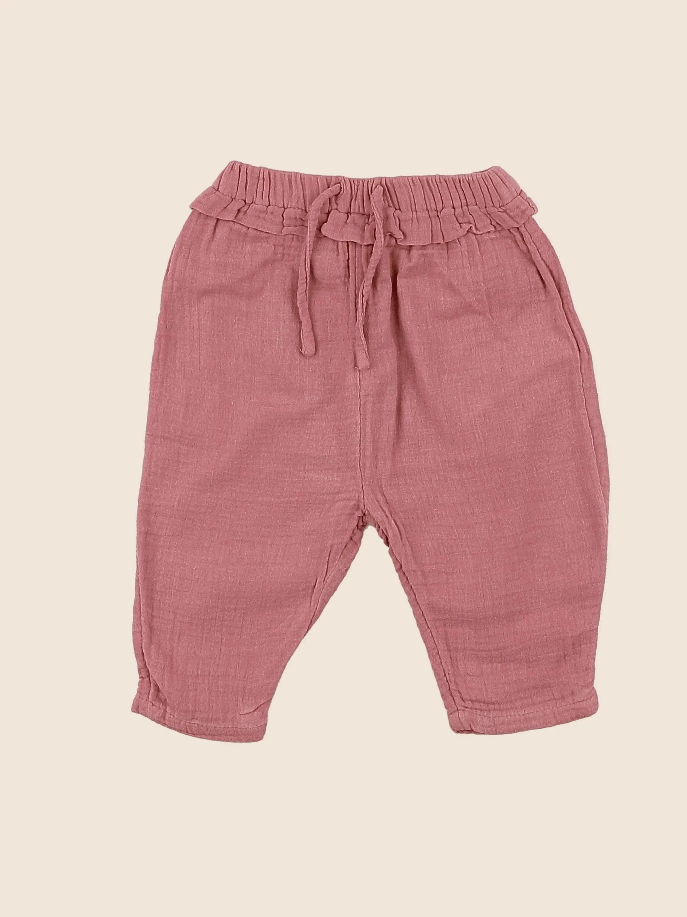 Vertbaudet - pantalon rose - 3 mois