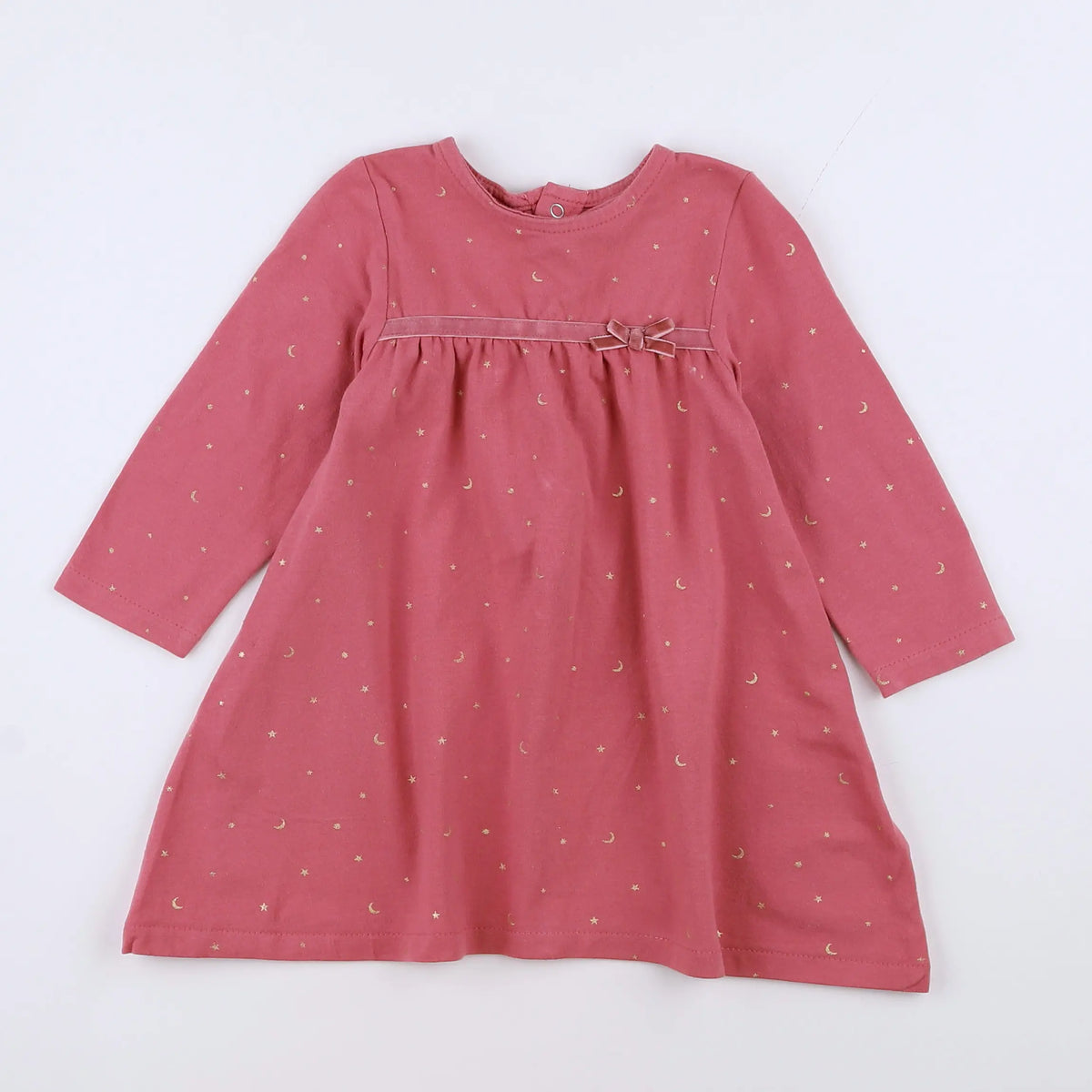 Vertbaudet - robe rose - 12 mois