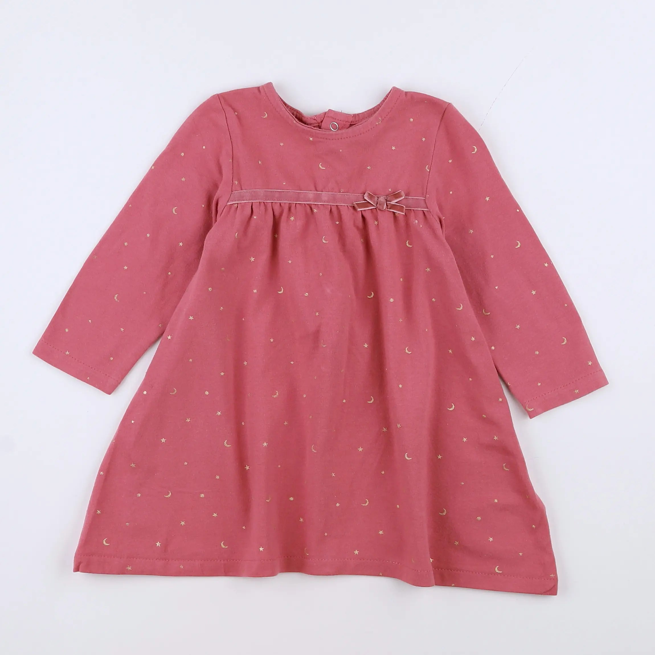 Vertbaudet - robe rose - 12 mois