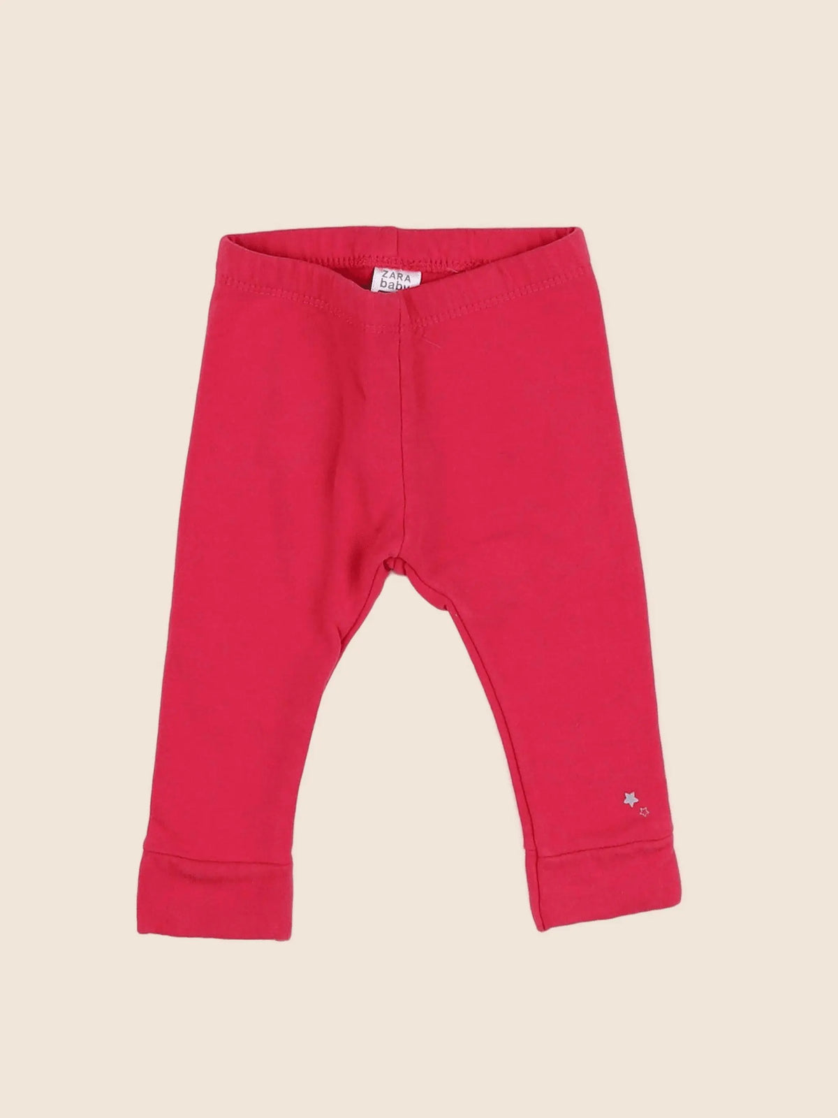 Zara - legging rose - 6/9 mois