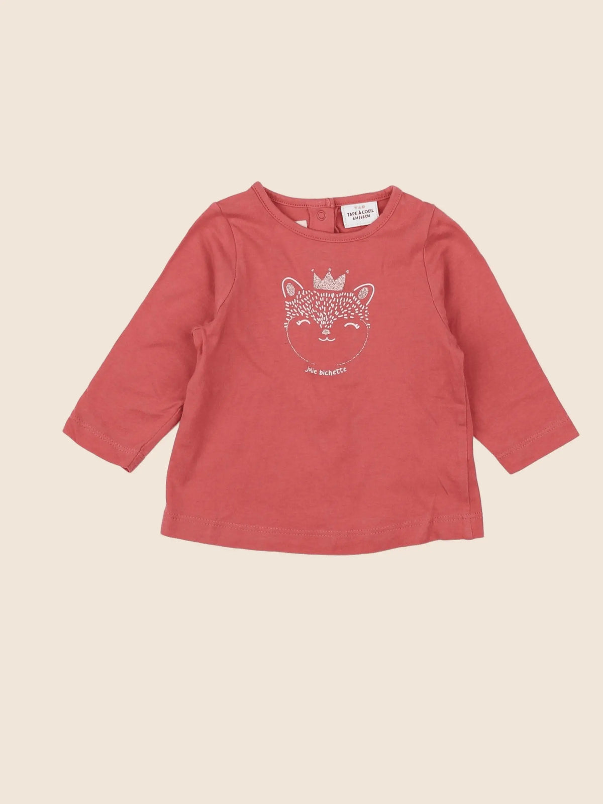 Tape à l'oeil - tee-shirt rose - 6 mois