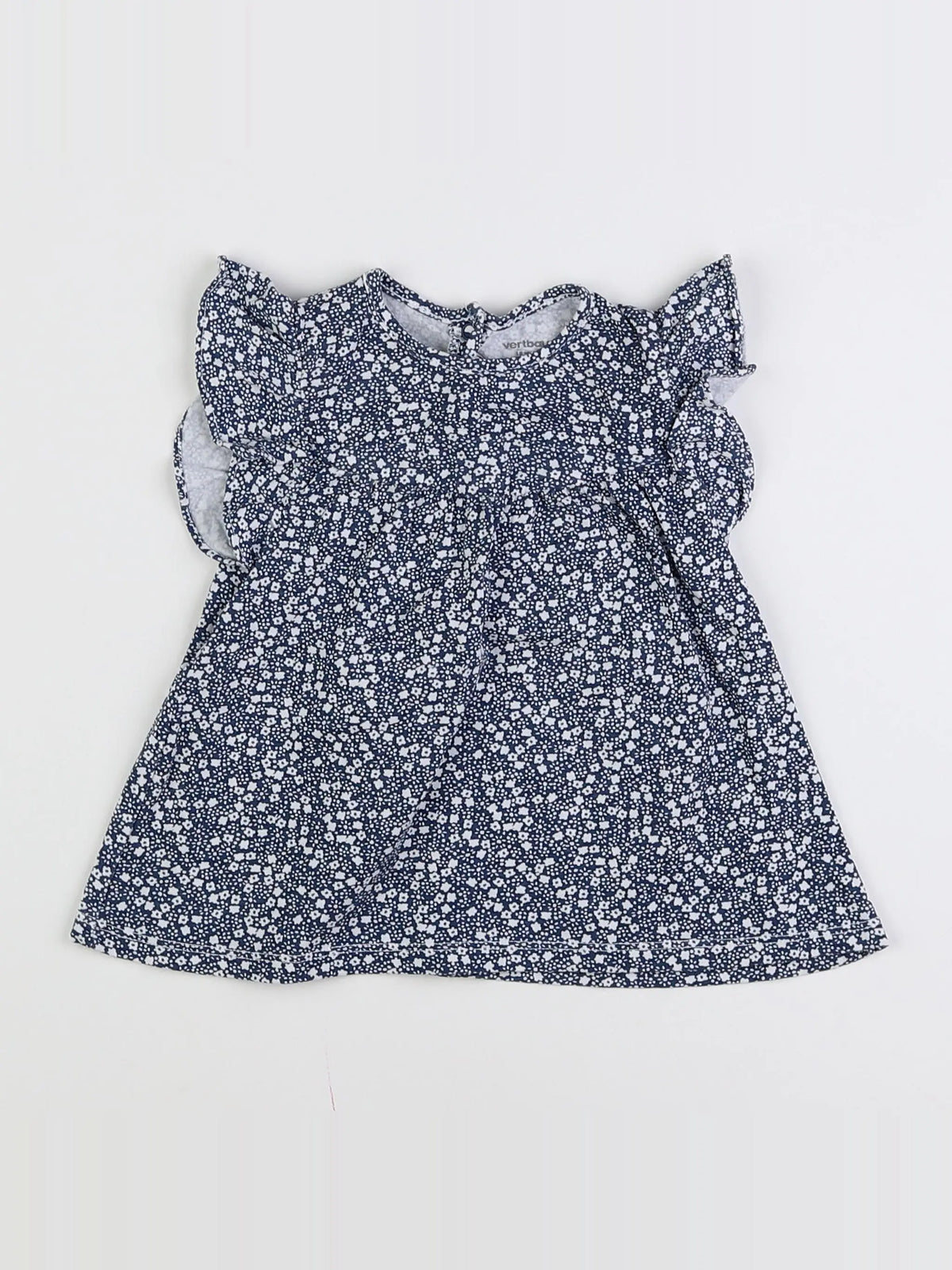 Vertbaudet - tee-shirt bleu, blanc - 18 mois
